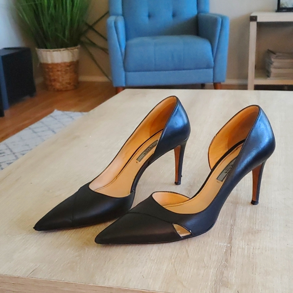 Prada Black Stiletto Heels